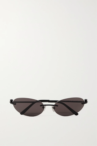 유럽직배송 발렌시아가 선글라스 BALENCIAGA EYEWEAR Neo oval-frame metal and acetate sunglasses 43769801097755372