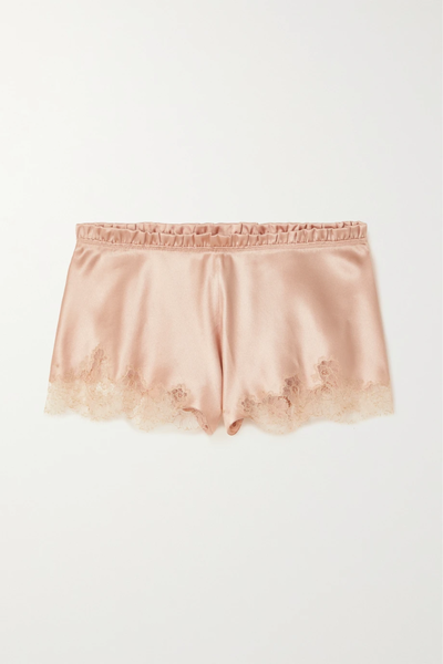 유럽직배송 카린길슨 CARINE GILSON Lace-trimmed silk-satin pajama shorts 1647597285252676