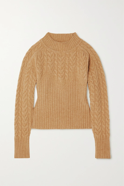 유럽직배송 르비에르 스웨터 LVIR Cable-knit ribbed merino wool sweater 43769801096357183