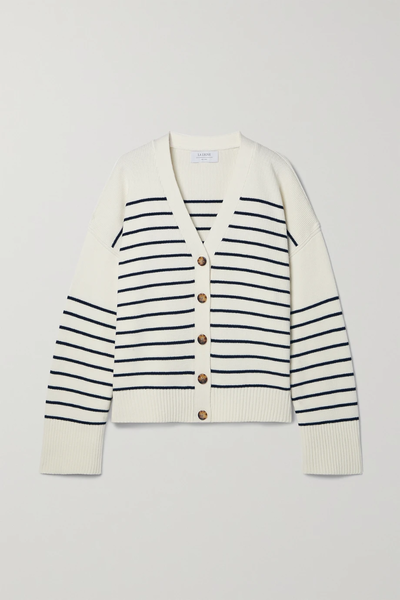 유럽직배송 라린 가디건 LA LIGNE Sailor striped cotton-jacquard cardigan 43769801098381343