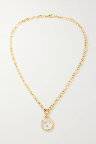 유럽직배송 파운드레 목걸이 FOUNDRAE Wholeness 18-karat gold, quartz and diamond necklace 38063312419032860