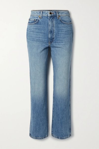 유럽직배송 카이트 청바지 KHAITE Abigail cropped high-rise straight-leg jeans 43769801095783228