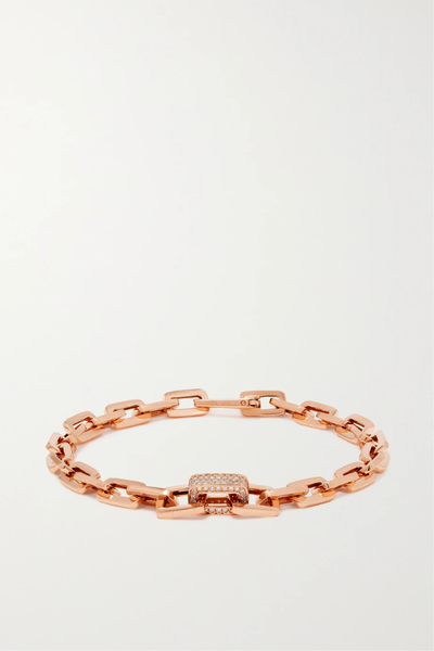 유럽직배송 SHAY Mini Deco Link 18-karat rose gold diamond bracelet 1647597284217540