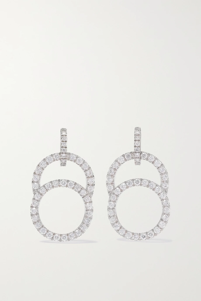 유럽직배송 COURBET Céleste 18-karat recycled white gold laboratory-grown diamond earrings 42247633208883513