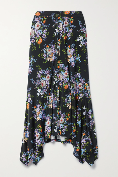 유럽직배송 파코라반 스커트 PACO RABANNE Floral-print stretch-jersey maxi skirt 46376663162392891
