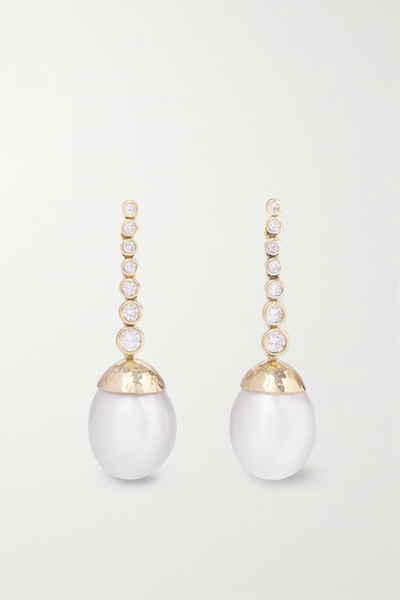 유럽직배송 옥타비아 엘리자베스 귀걸이 OCTAVIA ELIZABETH 18-karat gold, pearl and diamond earrings 1647597279316065