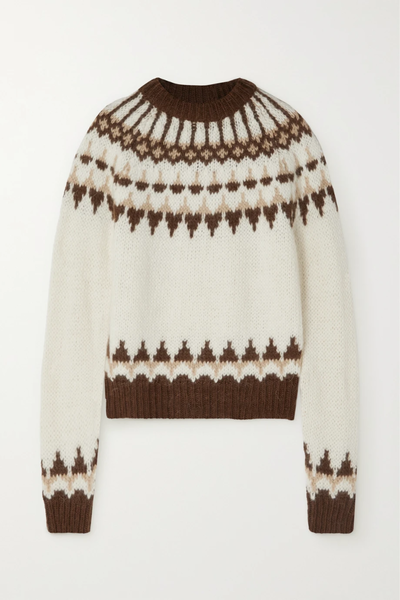 유럽직배송 생로랑 스웨터 SAINT LAURENT Intarsia wool-blend sweater 1647597276902759