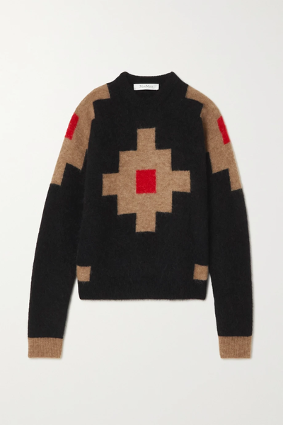 유럽직배송 막스마라 스웨터 MAX MARA Aris jacquard-knit sweater 45666037504745324
