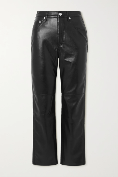 유럽직배송 나누시카 팬츠 NANUSHKA Vinni cropped vegan leather straight-leg pants 1647597284240721