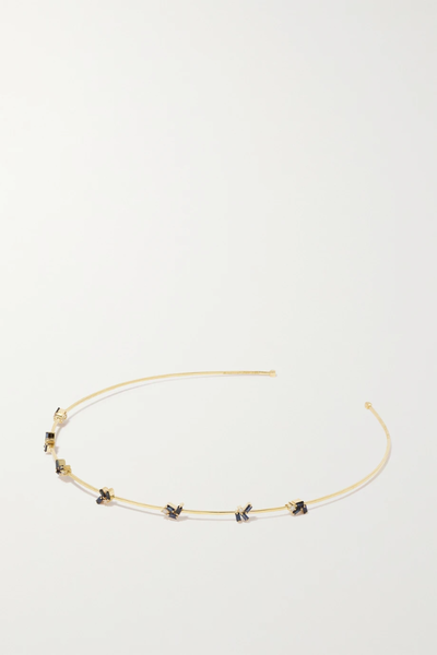 유럽직배송 수잔케일런 헤드밴드 SUZANNE KALAN 18-karat gold, sapphire and diamond headband 1647597278296663