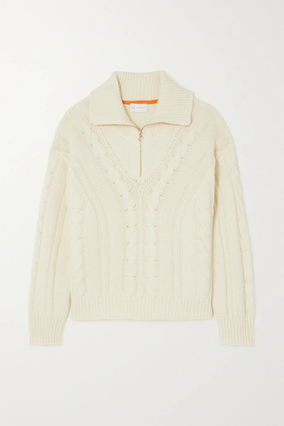 유럽직배송 WE NORWEGIANS Trysil cable-knit merino wool and cashmere-blend sweater 38063312420676302