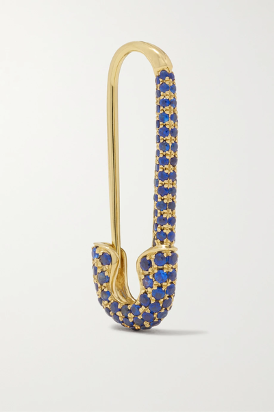 유럽직배송 아니타고 귀걸이 ANITA KO Safety Pin 18-karat gold sapphire earring 1647597283513301