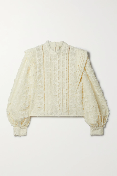 유럽직배송 팜리오 블라우스 FARM RIO 3D Star embroidered cotton blouse 1647597278768501