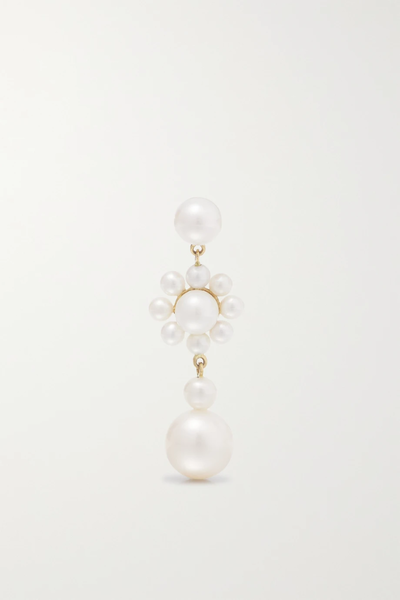 유럽직배송 소피빌리브라헤 귀걸이 SOPHIE BILLE BRAHE Petite Marguerite de Mariage 14-karat gold pearl single earring 1647597277698197