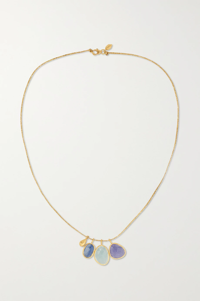 유럽직배송 피파스몰 목걸이 PIPPA SMALL 18-karat gold multi-stone necklace 1647597282649955