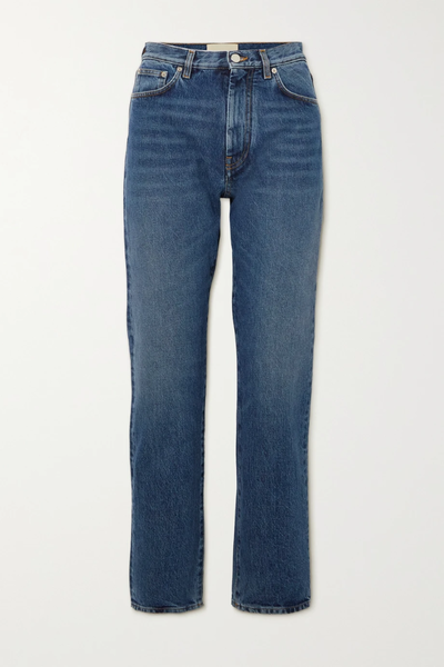 유럽직배송 LOULOU STUDIO Wular high-rise straight-leg organic jeans 45666037504536579