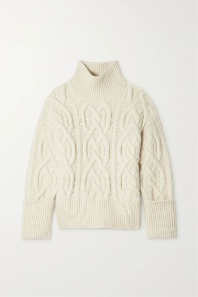 유럽직배송 시티즌오브휴머니티 스웨터 CITIZENS OF HUMANITY Zola cable-knit cashmere turtleneck sweater 1647597290621562