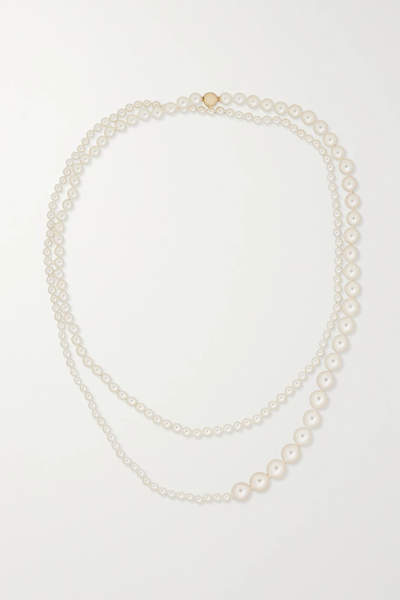 유럽직배송 소피빌리브라헤 목걸이 SOPHIE BILLE BRAHE Grand Peggy 14-karat gold pearl necklace 1647597277272754