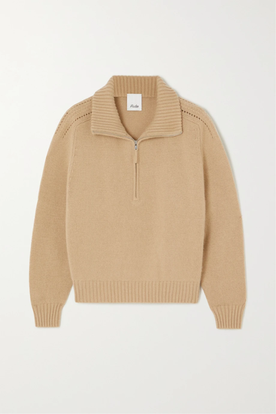 유럽직배송 얼루드 스웨터 ALLUDE Pointelle-trimmed wool and cashmere-blend sweater 1647597275993945