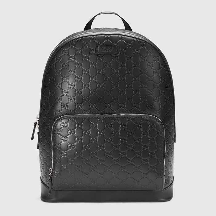 유럽직배송 구찌 GUCCI Signature leather backpack 406370CWCCN1000