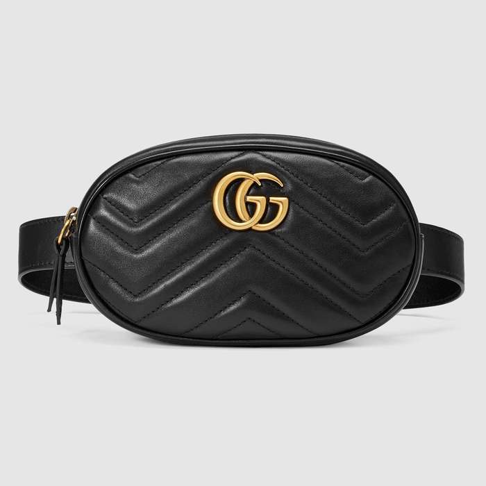 유럽직배송 구찌 GUCCI GG Marmont matelassé leather belt bag 476434DSVRT1000