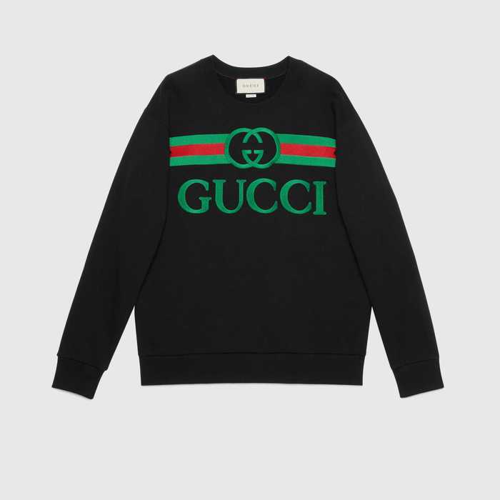 유럽직배송 구찌 GUCCI Oversize sweatshirt with Gucci logo 469250XJCCG1082