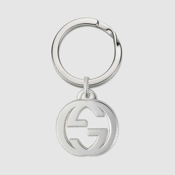 유럽직배송 구찌 GUCCI Interlocking G keychain in silver 499033J84008106