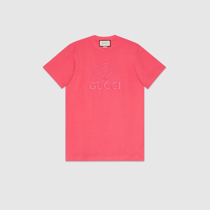 유럽직배송 구찌 GUCCI T-shirt with Gucci Tennis 580968XJBHK5817