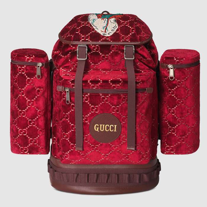 유럽직배송 구찌 GUCCI Large GG velvet backpack 5629119TINN6472