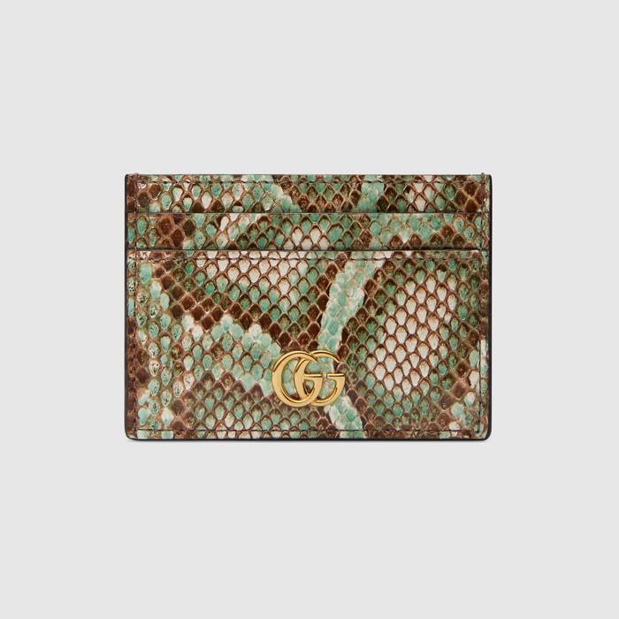 유럽직배송 구찌 GUCCI Gucci GG Marmont python card case 502175LZL0G9136