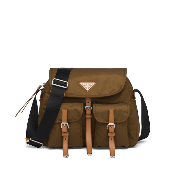 유럽직배송 프라다 사피아노 숄더백 PRADA Nylon and Saffiano leather shoulder bag 1BD225_V44_F00KP_V_OMH