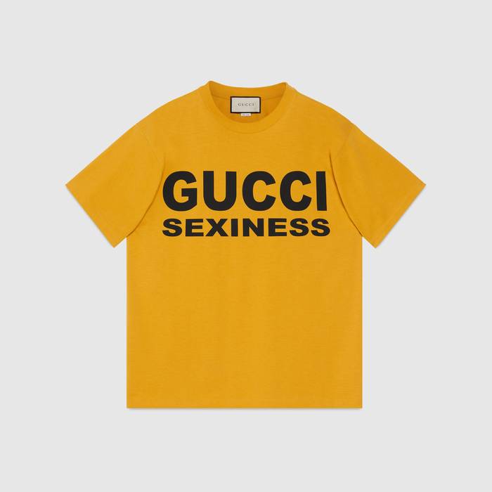 유럽직배송 구찌 GUCCI Gucci - Men&#039;s Gucci Sexiness print oversize T-shirt 616036XJCK17791