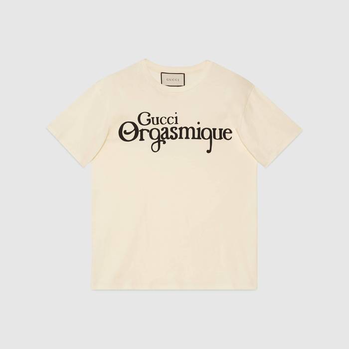 유럽직배송 구찌 GUCCI Gucci - Gucci Orgasmique print oversize T-shirt 548334XJCKZ9232
