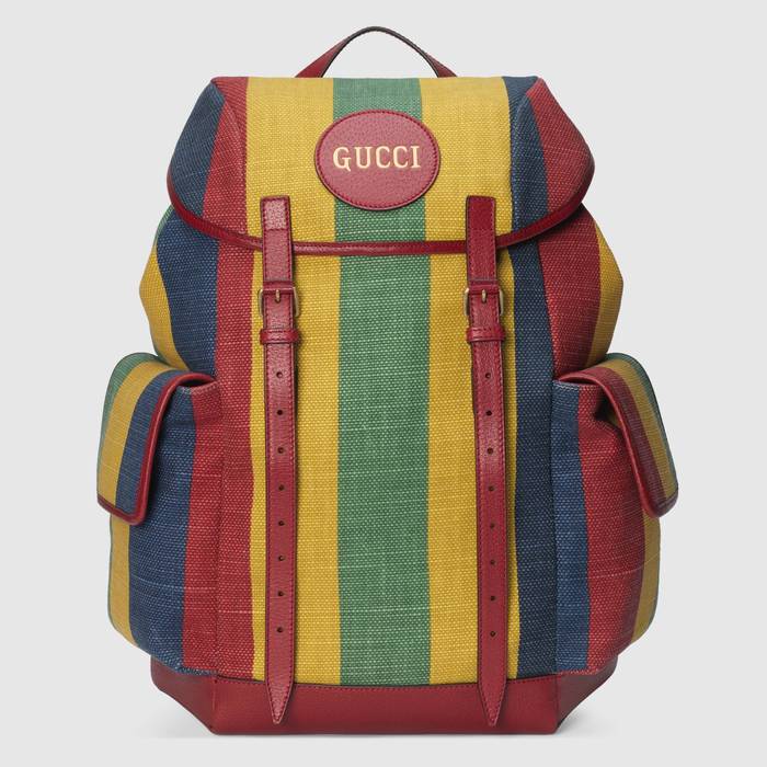 유럽직배송 구찌 GUCCI Gucci Baiadera stripe canvas backpack  6259392CSCT8946