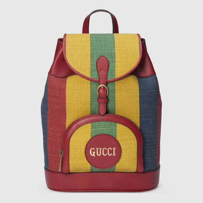 유럽직배송 구찌 GUCCI Gucci Baiadera stripe canvas backpack  6259092CSAT8946
