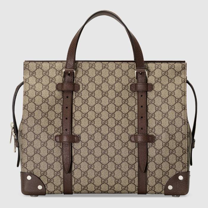 유럽직배송 구찌 GUCCI Gucci Tote bag with leather details 62635692TDN8358