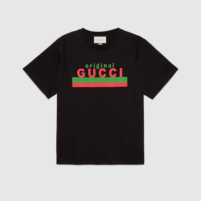 유럽직배송 구찌 GUCCI Gucci - Original Gucci print oversize T-shirt 616036XJCOQ1082
