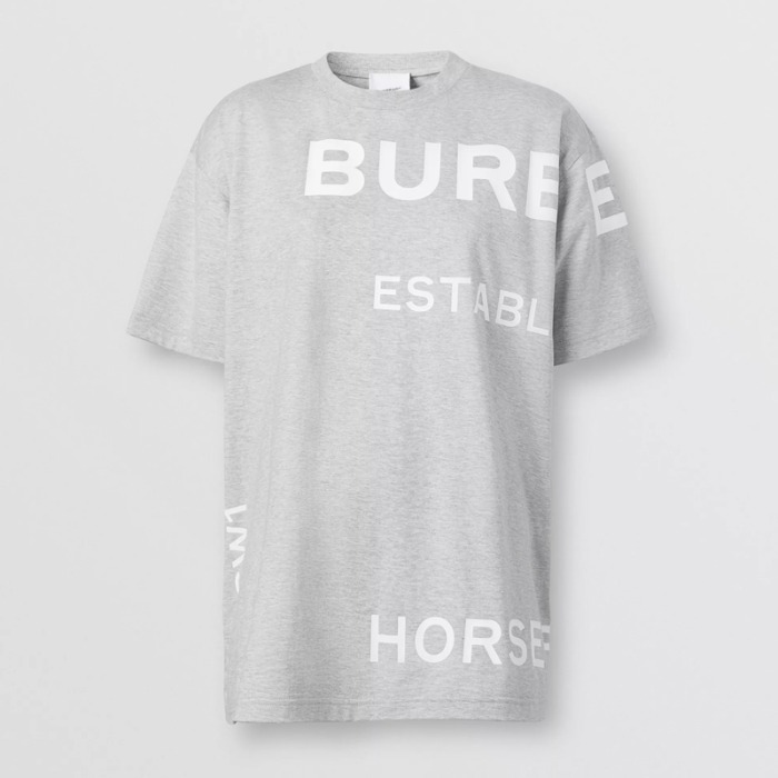유럽직배송 버버리 여성 호스페리 프린트 코튼 오버사이즈 티셔츠 BURBERRY Women&#039;s Horseferry Print Cotton Oversized T-shirt 80289041