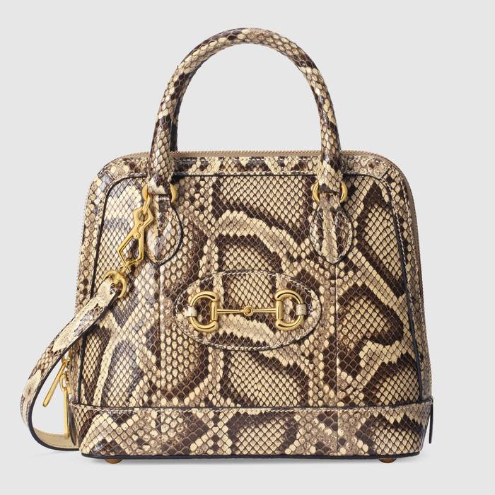 유럽직배송 구찌 GUCCI Gucci - Gucci 1955 Horsebit python small top handle bag 621220EZ60G9528