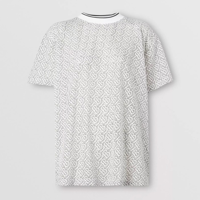 유럽직배송 버버리 여성 모노그램 데보레 오버사이즈 티셔츠 BURBERRY Woman Monogram Devoré Oversized T-shirt 80264711