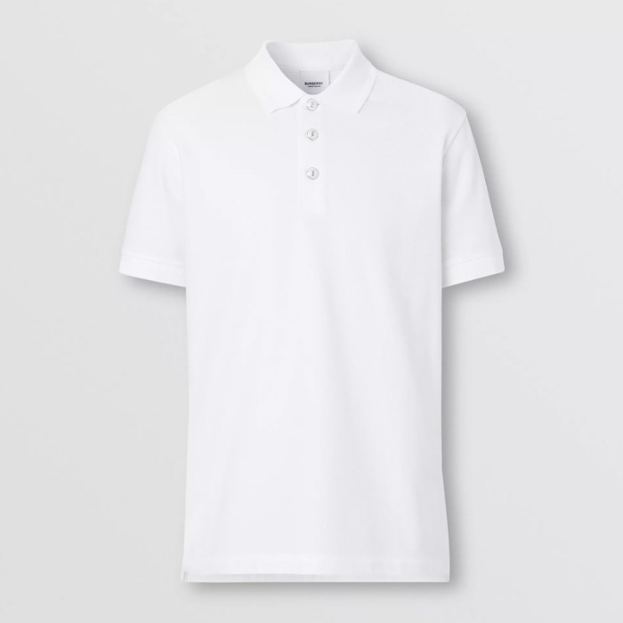 유럽직배송 버버리 남성 코튼 피케 폴로셔츠 화이트 BURBERRY Man Cotton Piqué Polo Shirt 80288721