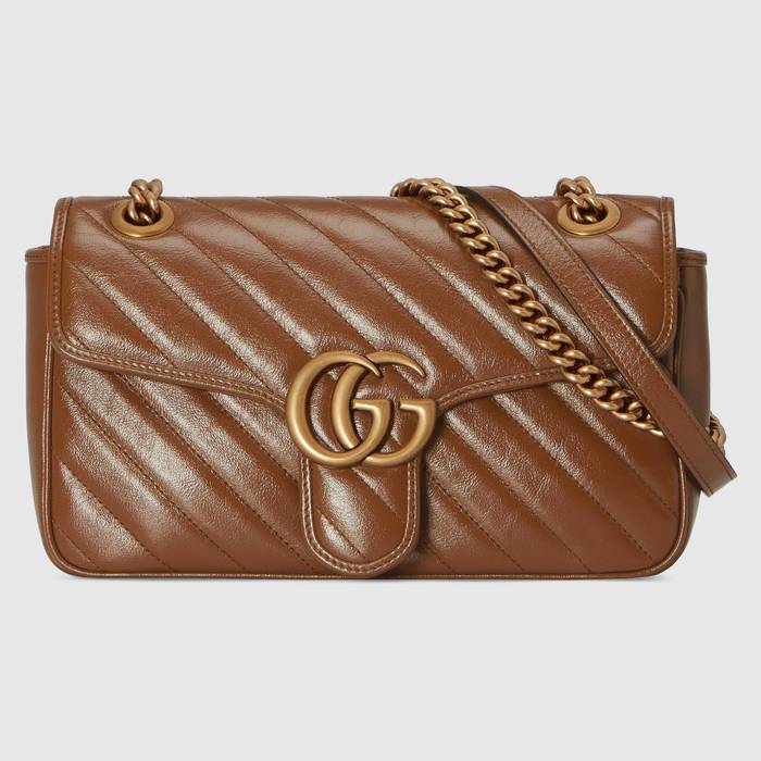 유럽직배송 구찌 GUCCI Gucci GG Marmont small matelassé shoulder bag 4434970OLFT2535