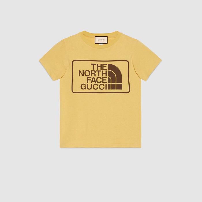 유럽직배송 구찌 GUCCI Gucci - The North Face x Gucci print cotton T-shirt 651722XJDCK7201
