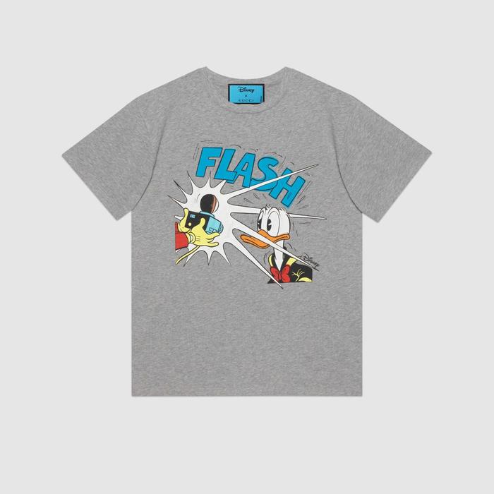 유럽직배송 구찌 GUCCI Gucci - Disney x Gucci Donald Duck print T-shirt 548334XJDAE1230