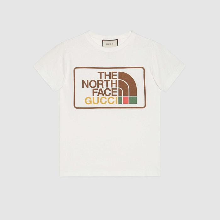 유럽직배송 구찌 GUCCI Gucci - The North Face x Gucci print cotton T-shirt 651722XJDCK9133