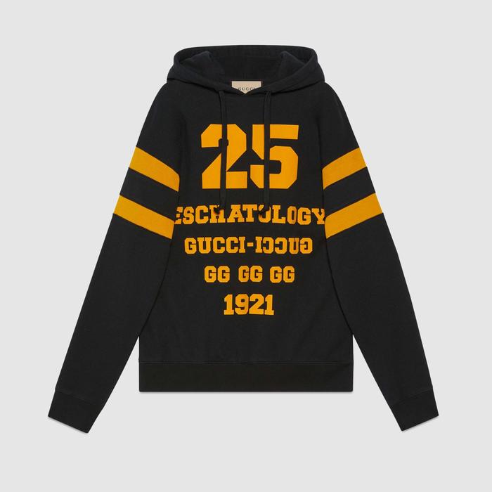 유럽직배송 구찌 GUCCI Gucci - Sweatshirt with &#039;25 Gucci Eschatology and Blind for Love 1921 &#039; print 660282XJDJD1060
