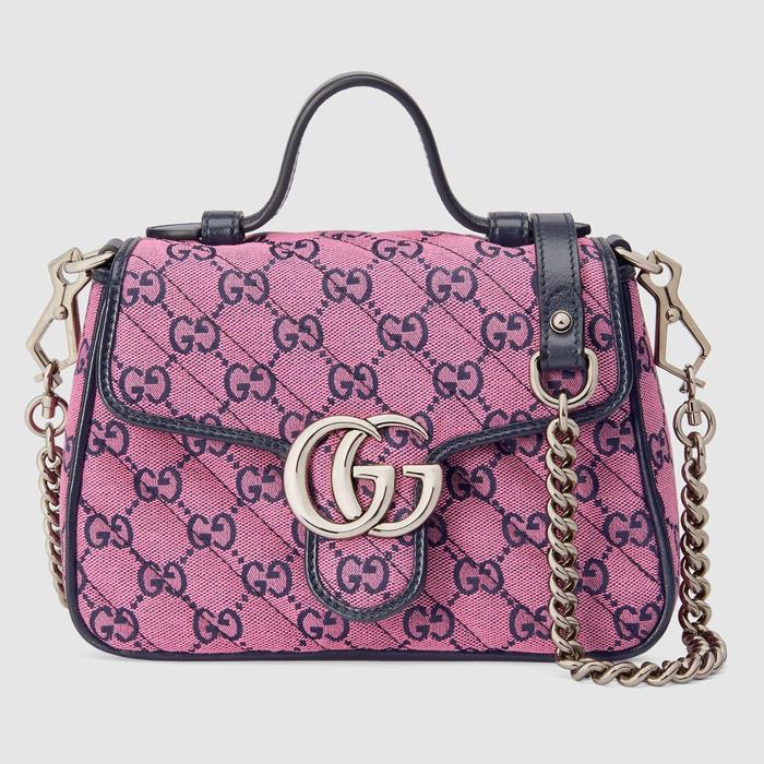 유럽직배송 구찌 GUCCI Gucci GG Marmont Multicolour mini top handle bag 5835712UZCN5279