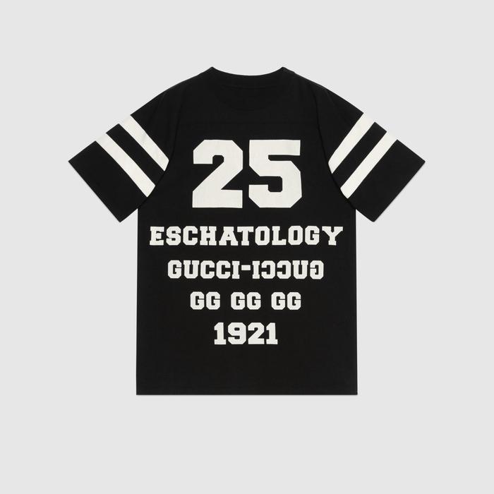 유럽직배송 구찌 티셔츠 GUCCI &#039;25 Gucci Eschatology and Gucci Loved&#039; T-shirt 660744XJDKK1289