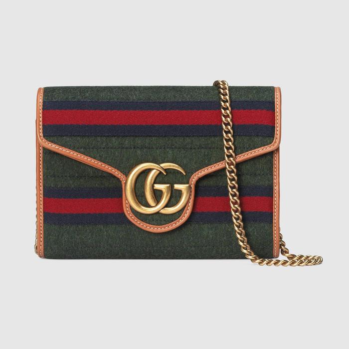 유럽직배송 구찌 GUCCI Gucci GG Marmont mini bag with Web 474575HS3MT3382