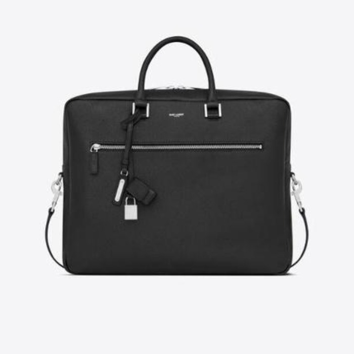유럽직배송 입생로랑 삭 드 주르 브리프케이스 SAINT LAURENT sac de jour briefcase in grained leather 656670DTI0E1000